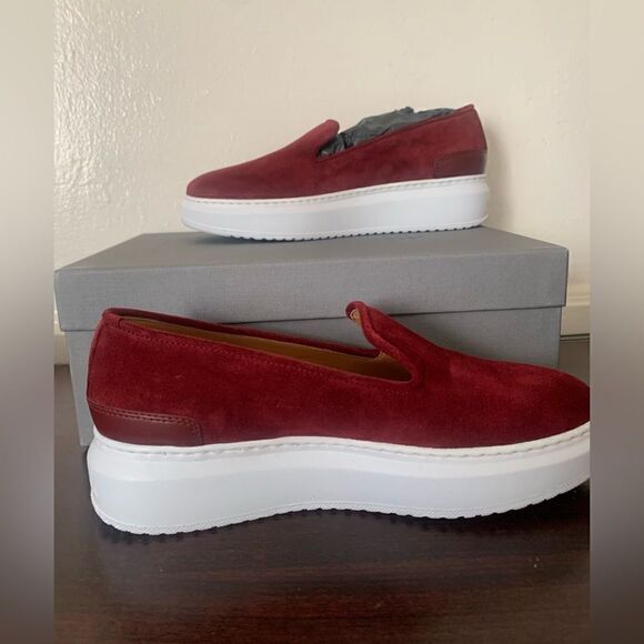 Aquatalia lanie slip on leather and lining, cushioned comfy sneaker size 8 - Picture 4 of 11